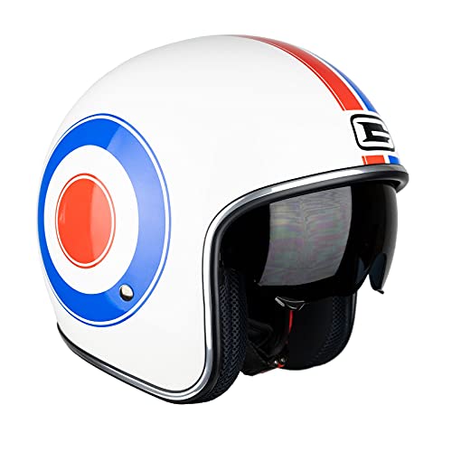 G-MAC Rebel Evo Open Face Motorcycle Helmet (Target, M)