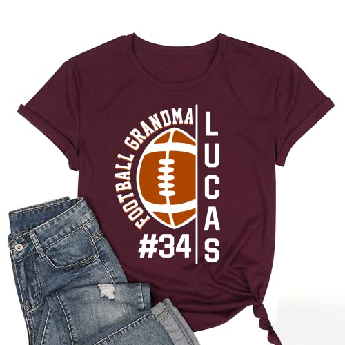 Personalized Football Mom Shirt, Women's Football Mom Sweatshirt2