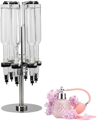 200ml Perfume Dispenser Pump Set - Includes 12 Refillable Bottles for Easy Application - Perfect for Fragrance Storage and Dispensing - Ideal for Travel and Home Use