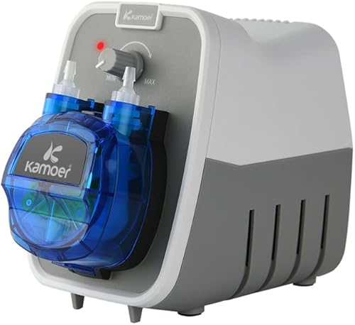 Kamoer KCPA600 24V bomba peristáltica bomba dosificadora líquida de alto caudal 6.1-17.6 fl ozmin ajustable, tubo Norprene 0.157 in ID x 0.283 in OD