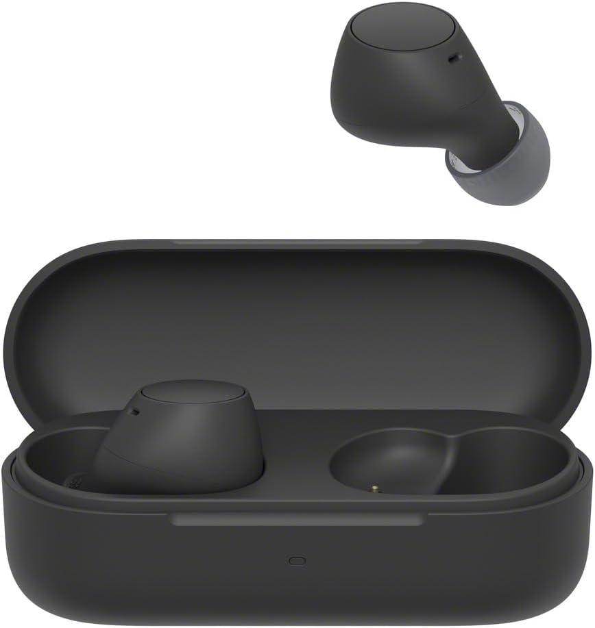 WF-C510 Truly Wireless Earbuds – Small, Light, Bluetooth In Ear Headphones with Multipoint Connection, Ambient Sound, IPX4 Rating, Spotify Tap, Quick Charge, 22 HR Battery, iOS & Android - Black