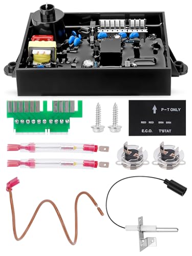 3 in 1 RV Water Heater Parts with 91365 Water Heater Control Circuit Board 91447 93866 Thermal Cut Off & ECO Thermostat Kit 93868 Spark Sensor Igniter Electrode Compatible with Atwood & Dometic