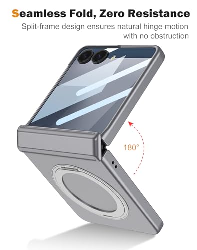 Coque Galaxy Z Flip 7 antichoc violette rigide avec protège-charnière