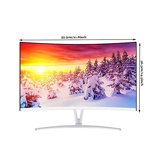 Image of Ultra-Thin Curved Surface Monitor 24-inch High-Definition LCD Computer Monitor 60hz with Hdml and Vag Interface Suitable for External Mobile Phone Computer External Monitor