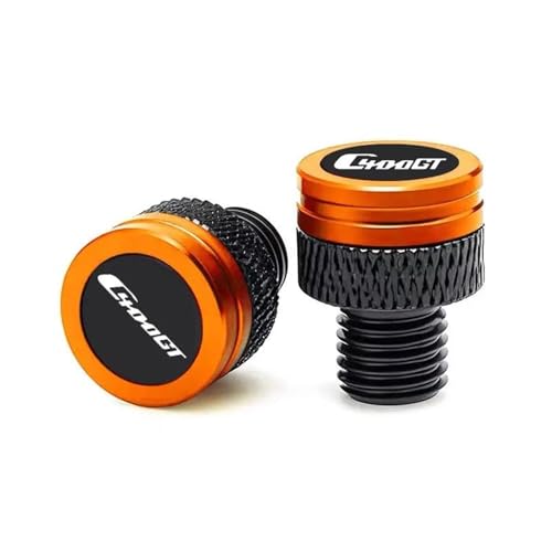 Bouchon de trous de vis 10mm orange en alliage pour carénage de moto BMW C400GT