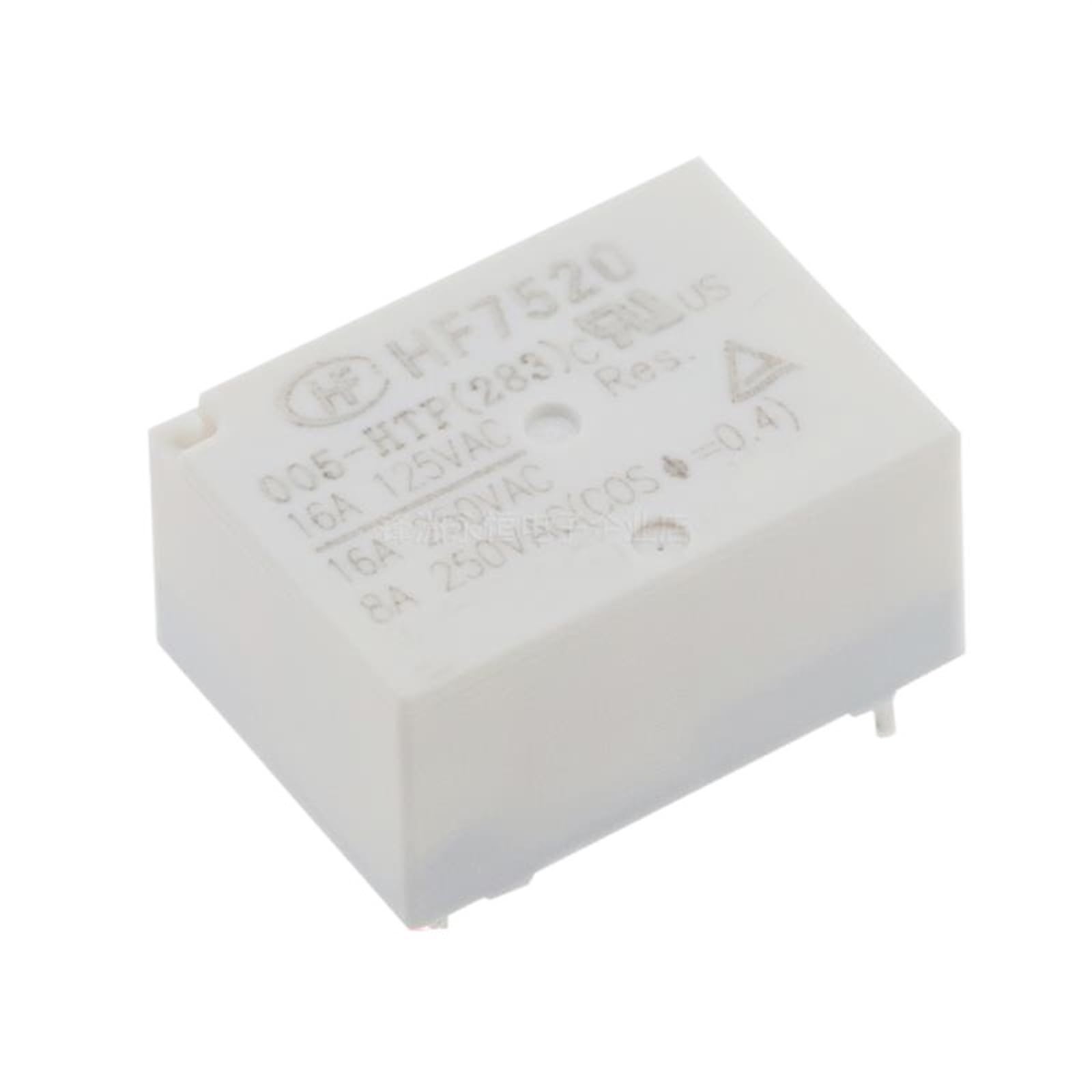Relé de potencia HF7520 HF7520-005-HTP, 5 V CC, 16 A, 4 pines, 5 V, lote de 10 unidades