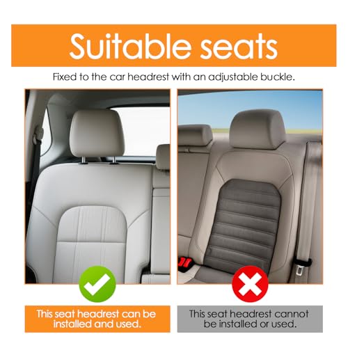 Miroir Voiture Bébé, Rétroviseur de Sécurité pour Siège Auto Arrière avec Sangle à Boucle Réglable, Anti-dropout Retroviseur Bebe avec, Essentiel Jeunes Parents – vue 4