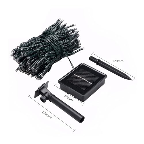 22M 200 LED Luzes De Corda Solares À Prova D'ÁGua Para Ambientes Externos Para DecoraçãO De Jardim,