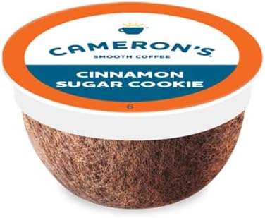 Cameron's Coffee Single Serve Pods, Flavored, Cinnamon Sugar Cookie, 12 Count (Pack of 1)