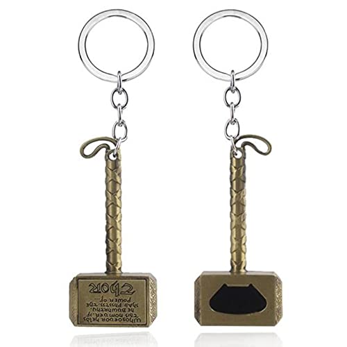 AllForYou 1pcsSilver Beer Bottle Openers Can Opener Multifunction Hammer Of Thor Shaped Beer Bottle Opener With Handle Bottler Opener Beer