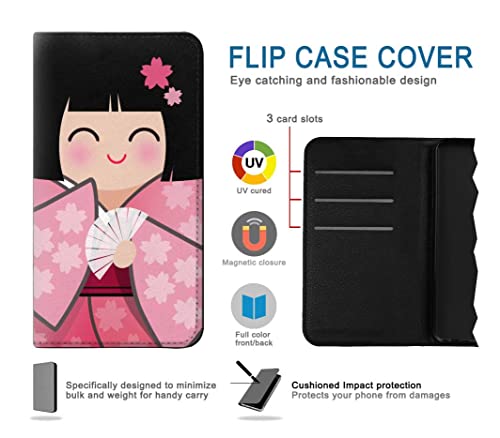 Housse cuir iPhone 15 style Japonais pour protéger votre mobile