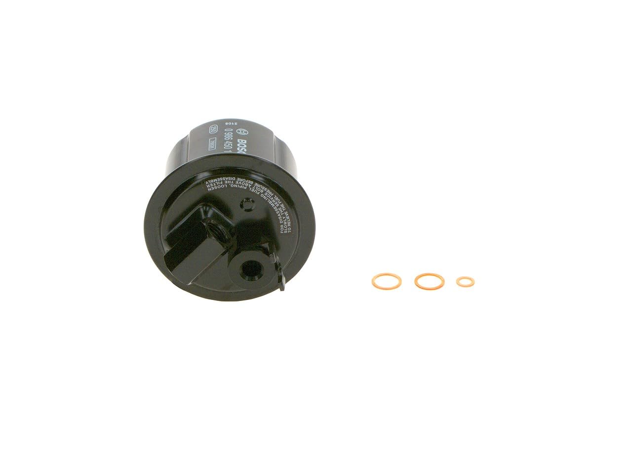 Bosch F0104 Car Gasoline Filter - Separates Particles from Fuel - Protects the Injection System