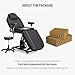ABTSalon Electric Tattoo Chair Bed Esthetician Motorised Height Adjustment Facial Bed for Client, Professional Beauty Spa Chair Massage Table for Lash Extensions