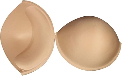 mnj trimmings Plus Sizes Sew-in Push-up Bra Cups, Plus Sizes (UK, Cup & Band, G, Beige)