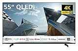 ATEMBERAUBENDE BILDER – Erleben Sie gestochen scharfe Inhalte auf Ihrem QLED TV in brillanter 4K-Ultra-HD-Auflösung und testen Sie für 6 Monate kostenfrei und ganz unverbindlich das HD+ Paket (SAT-Empfang benötigt). Die Kombination aus Dolby Vision / HDR 10, TRU Resolution und Micro Dimming liefern auf dem modernen QLED Display besonders kontrastreiche Aufnahmen mit einer lebensechten Farbgebung und beeindruckender Detailschärfe. Ihr Fernseherlebnis wird dadurch umwerfend realistisch.
