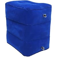 FONDOTIN Almohada Inflable para Reposapiés Plegable y Ajustable,