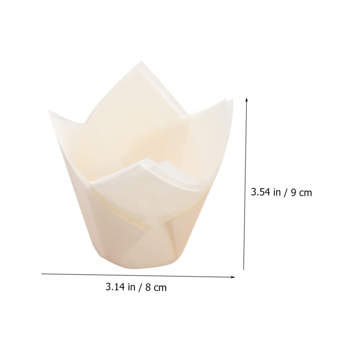 Alipis 400 Pz Tazze Da Torta Pirottini Per Cupcake Pirottini Per La Casa Pirottini Per Muffin in Silicone Fodera Per Torta Antiaderente Coppa Gelato Carta Tortiera Bianca Pane Bambino