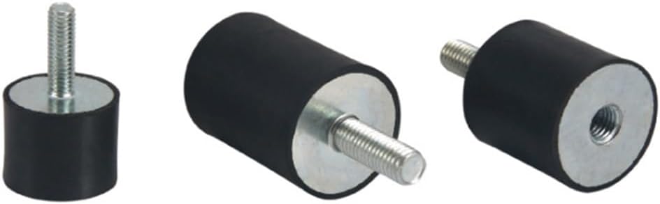 Fit for VD Male Female Rubber Mount M6 M8 Isolator Thread Anti Vibration Bobbin Damper Mounting Feet(M6 20x30mm)