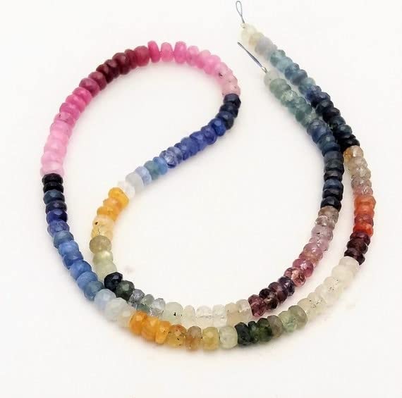 Multi saphir perles facettées LKBEADS pour fabriquer vos bijoux d'été personnalisés en 4mm