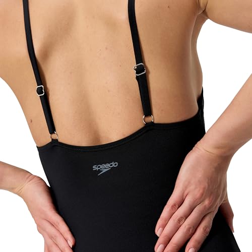 Speedo Women's Swimsuit One Piece Essentials with Removable Cups Soft Fabric - image 4