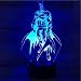 Produktbild Illusionslampe Marvel Film 3D Nachtlicht Held Logo Led Bunte Berührung Kleine Schreibtischlampe-Basis Mit Wecker_Batman 3