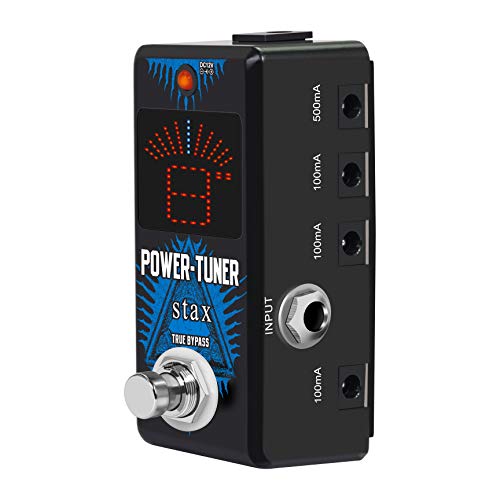 Image of Stax Guitar Power Tuner Pedal 8 Independent 9V Output With High Precision Tuning Pedals For Electric Guitar Mini Size True Bypass