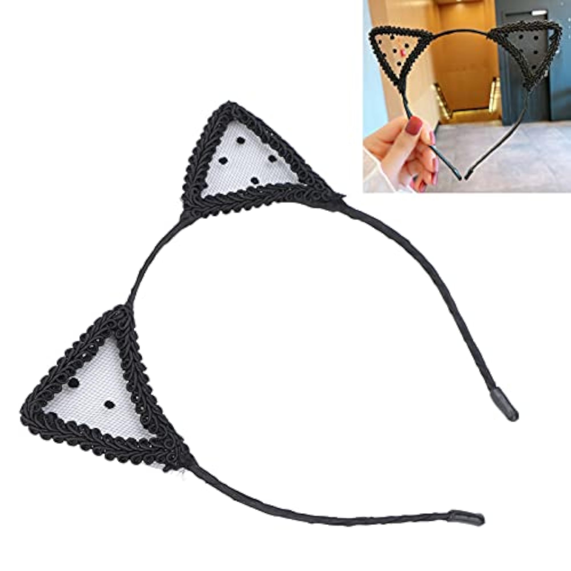 Cat Ears Headband, Lightweight Practical Headwear for Parties