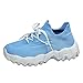 Womens Bowling Shoes Walking Casual Cushion Comfortable Breathable Tennis Shoes Running Workout Sports Gym Fashion Sneakers Blue