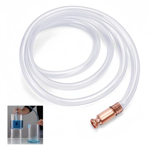 Tubo Pompa a Sifone, 1.8M Ompa a Sifone Automatica, per Gas, Gasolino, Acqua, Benzina, Carburante, Diametro Interno 18mm