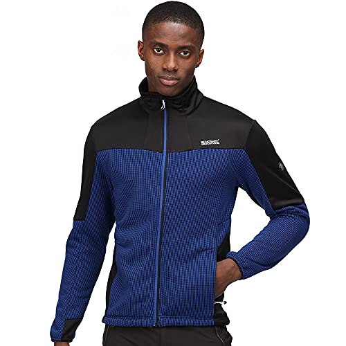 Regatta Highton Winter Full Zip II Sweater Mens, Surf Spray, Black, Ash, M