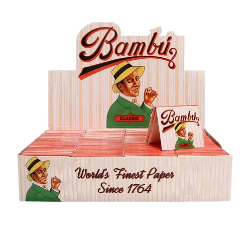 100pc Display - Bambu Classic Regular Rolling Papers