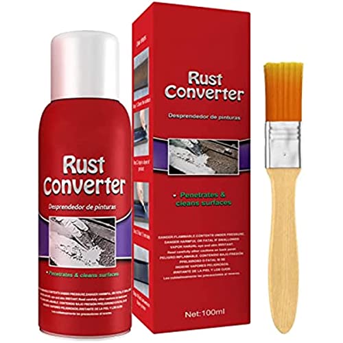 Rust Remover for Metal,Water-Based Metal Rust Remover,Rust Inhibitor,Multi Purpose Anti-Rust Protection Car Coating Primer, Antirouille Pour Automobile, with Brush (1 Pack)