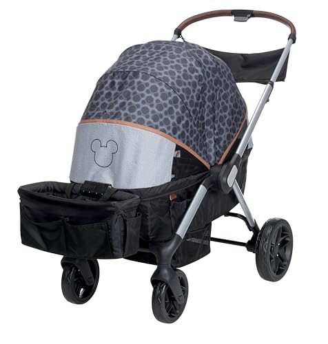 Disney Baby Summit Wagon Poussette pour 2 enfants avec plateau amovible pour enfants et 2 porte-gobelets Mickey Mouse