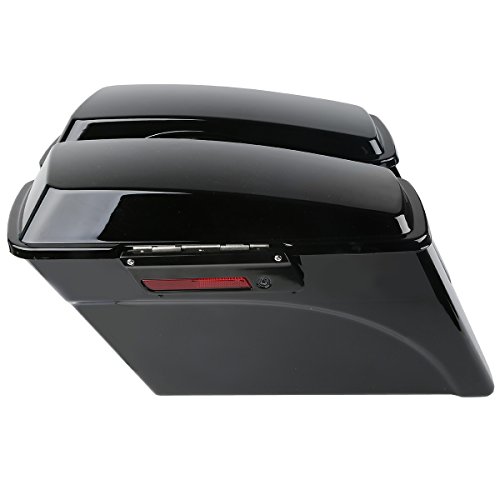Alforjas duras negras para Harley Touring 1993-2013 miniatura 7