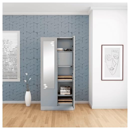 GODREJ INTERIO Slimline Steel Wardrobe Royal Ivory,2 Door