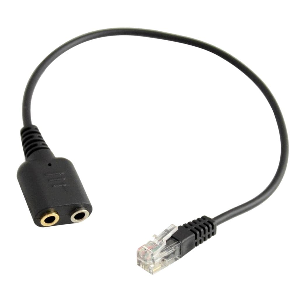 The Style Sutra RJ9 Male Plug to 2 Port 3.5mm Female Phone Headset Audio Adapter Cable for for Avaya Yealink Phones 25cm|Consumer Electronics|Portable Audio & Headphones|iPod Audio Player Accessories-image-6