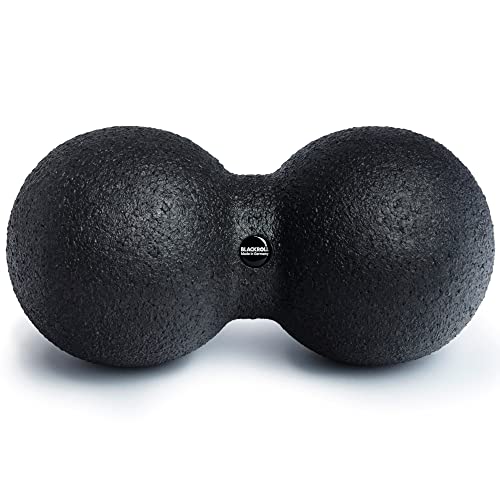 BLACKROLL DuoBall Podwójna Piłka do Masażu Powięzi, Czarna, 12 cm, AMDBBK12SACC