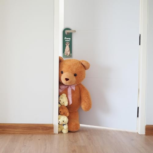 Bleib draussen Komm rein Erdmännchen Türhänger Erdmännchen Türschild für humorvolle Einweihungen oder Geburtstagsgeschenke