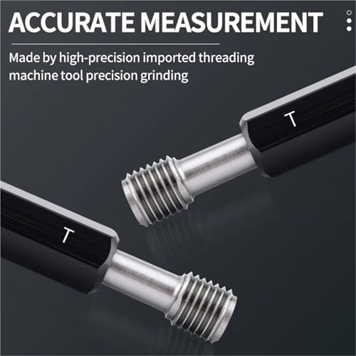 1PCS 2B UNC2-56 3-48 4-40 5-40 6-32 8-32 10-24 12-24 1/4 5/16 3/8 Steel Gage American Standard Thread Gauge(1-8UNC-2B) miniatura 4