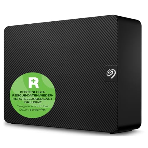 Seagate Expansion 22TB External Hard Drive HDD – USB 3.0, with Rescue Data Recovery Services (STKP22000400)