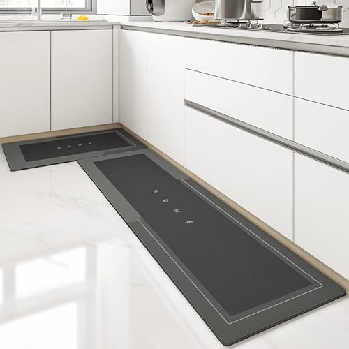 Alfombra de cocina de diatomeas contra caídas y humedad: tapete impermeable de 60x180 cm 2