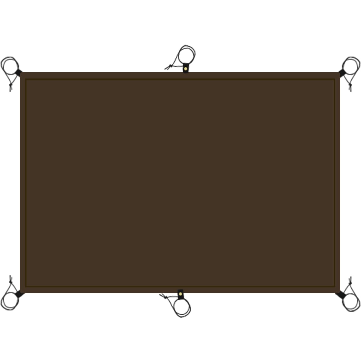 Waterproof Ground Sheets Multifunction Tent Carpet Ultralight Tent Footprint for Camping Tarp Awning Bivvy Survival (Brown, 210x140)