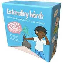 Bjorem Speech Exclamatory Words Interactive Speech & Language Development Deck for Kids | Fun & Expressive Learning with QR Codes