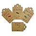 10 pezzi Cartellini kraft personalizzati, tag bomboniere, 30x45 millimetri, avana, etichette,matrimonio, battesimo, comunione, cresima, laurea, bigliettini carta riciclata