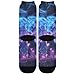 SyXIOP Blue Cow Fashion crew socks running casual wicking womens crew socks (2-Pair)