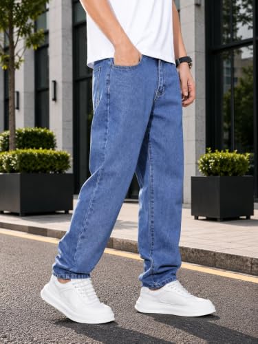 Image of Kargeens Men Jeans || Relaxed Fit Jean's for Man || Loose Fit High Rise Denim