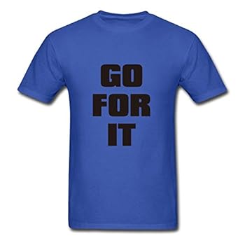 Apparel Go_for_it Cotton Blue - T Shirt Custom Men Design Small T Shirts Book