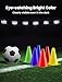 GHB 7 Inch Soccer Cones 24 Pack Disc Soccer Sport Cones Training Field Marker Agility Cones for Basketball, Coaching, Practice Equipment Includes Drills Guide (7