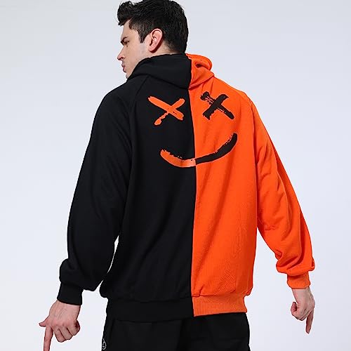 Covisoty Felpa Uomo con Cappuccio Techwear Colori