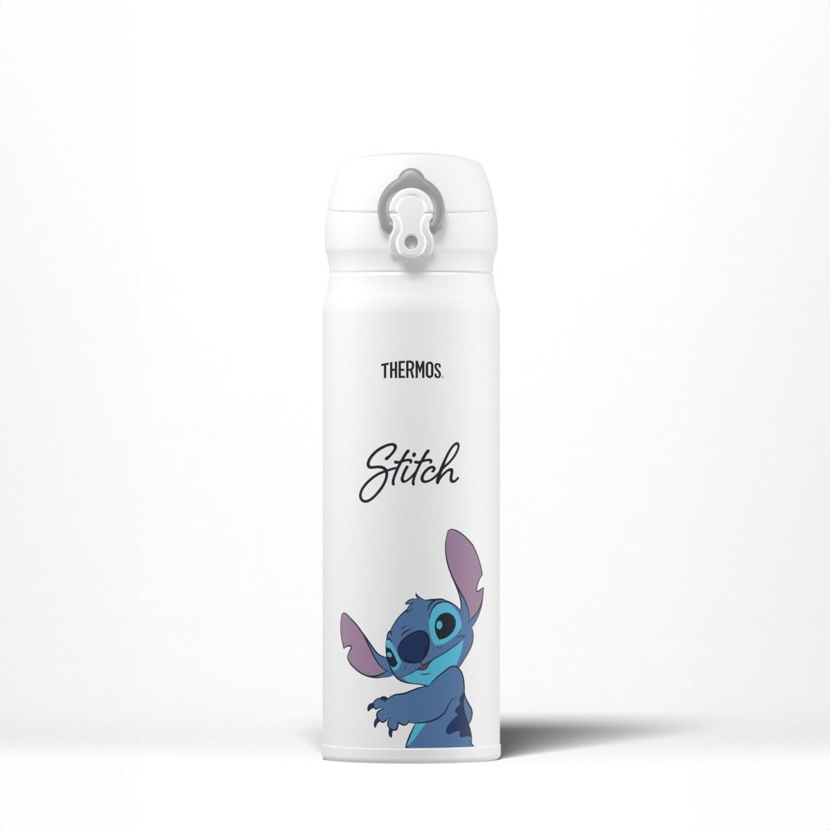 Thermos Signature Disney Borraccia Termica Acciaio Inox 470ml Disney Stitch | isolamento sottovuoto, bevute dirette, mantiene freddo, ermetica, senza BPA, doppia parete, acciaio 18/8, leggera